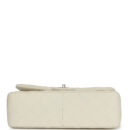 Chanel Jumbo Classic Double Flap White Caviar Light Gold Hardware