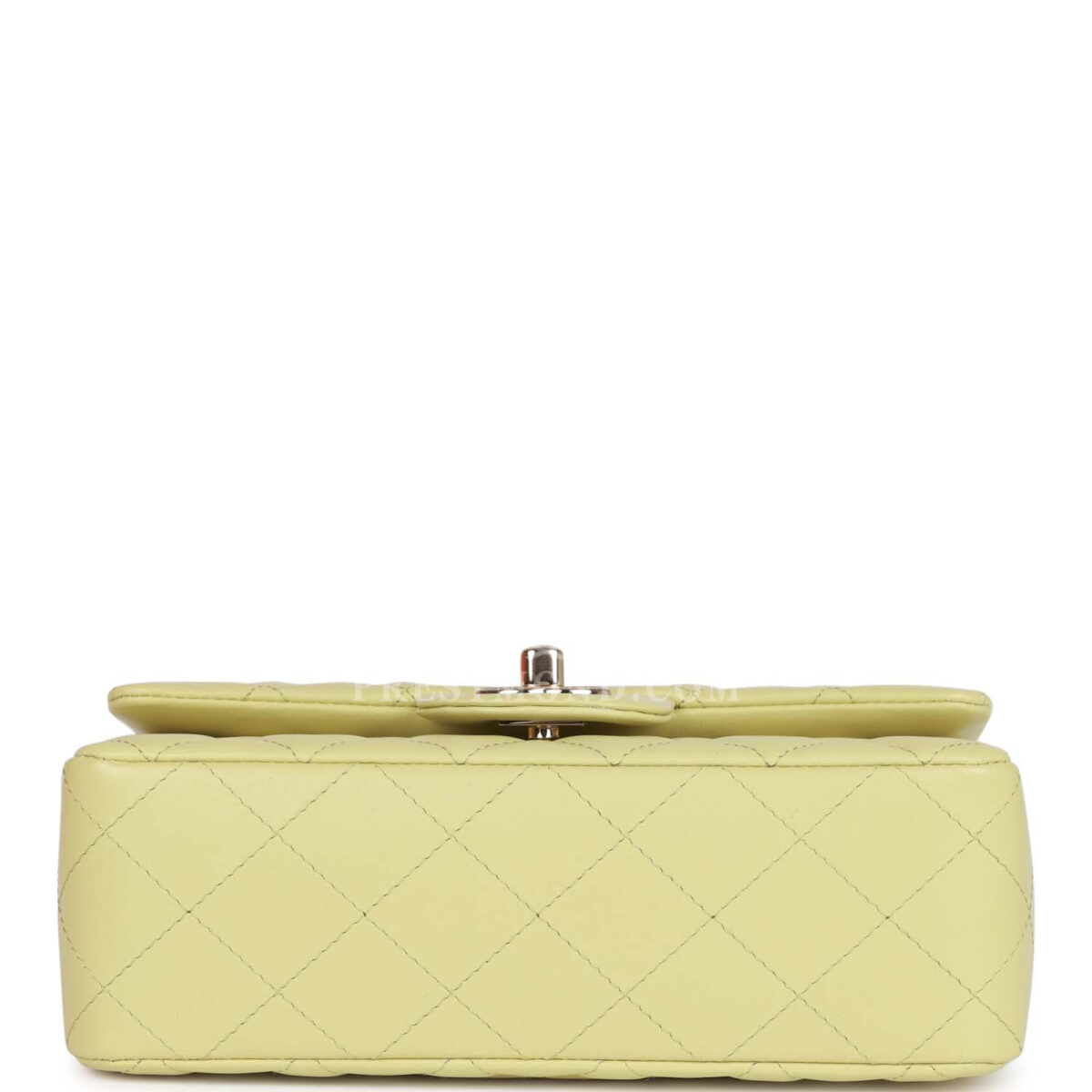 Chanel Mini Rectangular Flap Bag Light Green Lambskin Light Gold Hardware — изображение 6