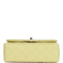 Chanel Mini Rectangular Flap Bag Light Green Lambskin Light Gold Hardware