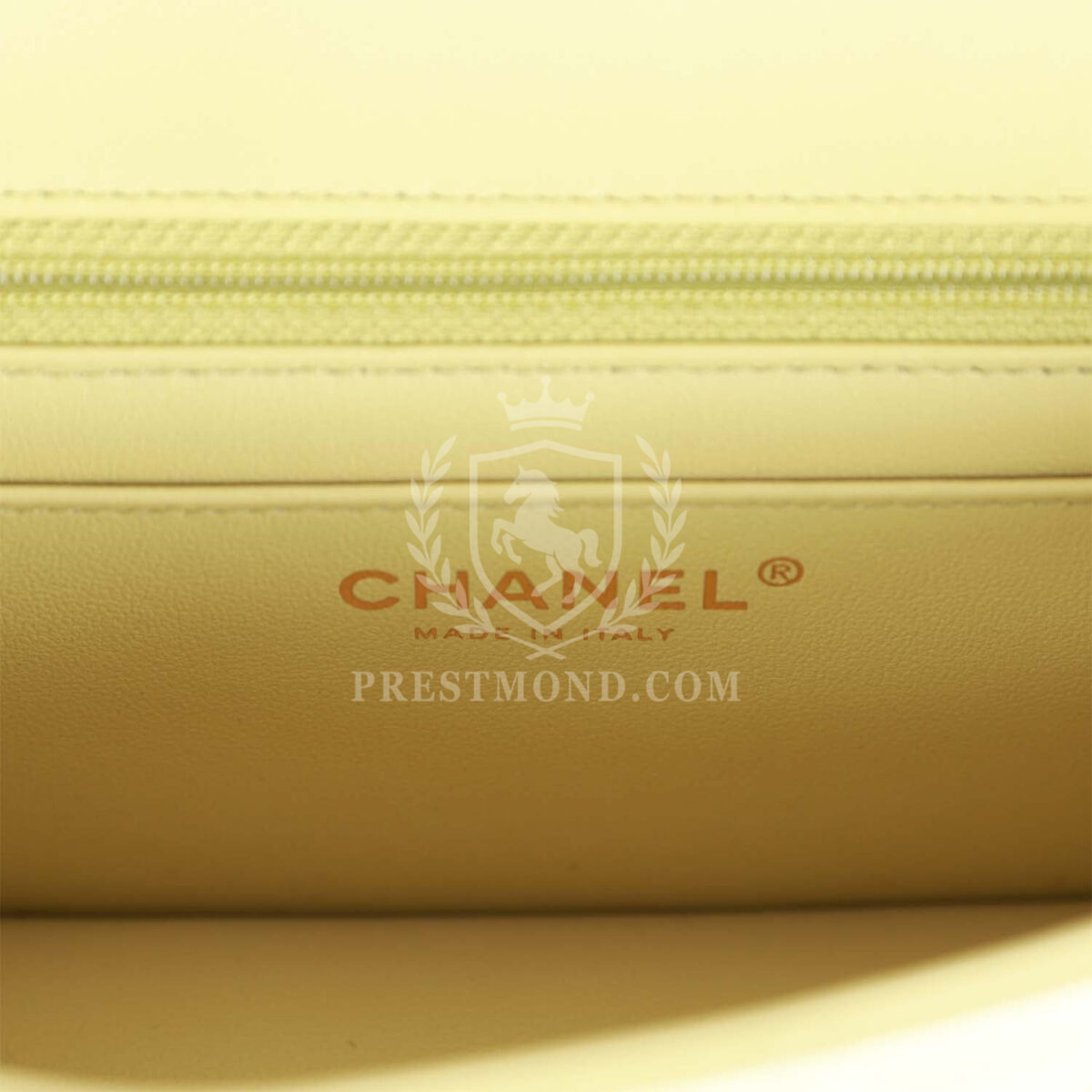 Chanel Mini Rectangular Flap Bag Light Green Lambskin Light Gold Hardware — изображение 9