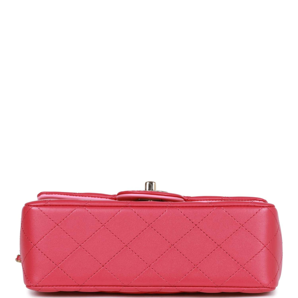 Chanel Mini Rectangular Flap with Top Handle Pink Lambskin Light Gold Hardware — изображение 6