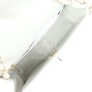 Chanel Mini Rectangular Flap Bag Light Grey Lambskin Light Gold Hardware
