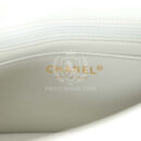 Chanel Mini Rectangular Flap Bag Light Grey Lambskin Light Gold Hardware