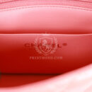 Chanel Mini Square Flap Bag Pink Lambskin Light Gold Hardware
