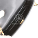 Chanel Mini Rectangular Heart Flap Bag Black Lambskin Aged Gold Hardware
