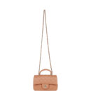 Chanel Mini Rectangular Flap with Top Handle Caramel Lambskin Light Gold Hardware