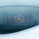 Chanel My Perfect Mini Flap Bag Blue Iridescent Caviar Antique Gold Hardware