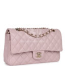 Chanel Medium Classic Double Flap Light Pink Caviar Light Gold Hardware