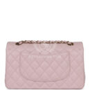 Chanel Medium Classic Double Flap Light Pink Caviar Light Gold Hardware