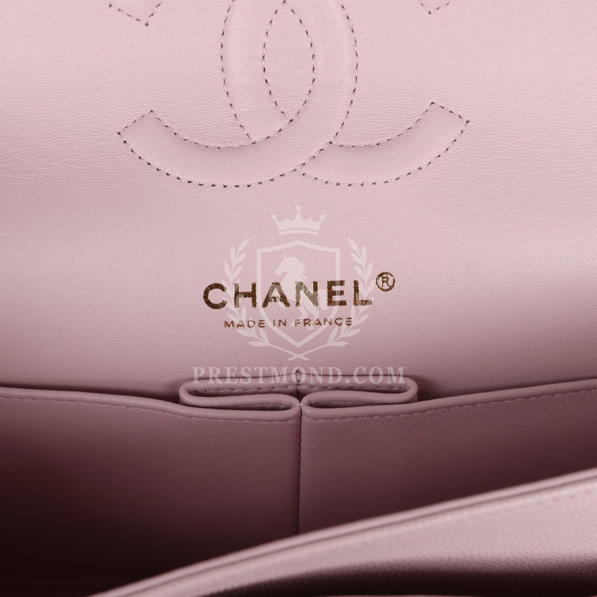 Chanel Medium Classic Double Flap Light Pink Caviar Light Gold Hardware — изображение 8