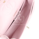 Chanel Medium Classic Double Flap Light Pink Caviar Light Gold Hardware
