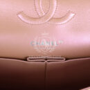 Chanel Medium Classic Double Flap Bag Pink Iridescent Lambskin Silver Hardware