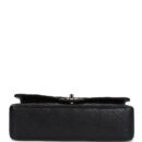 Chanel Medium Classic Double Flap Black Caviar Silver Hardware