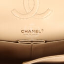 Chanel Medium Classic Double Flap Beige Caviar Gold Hardware