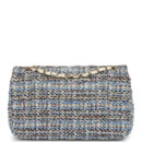 Chanel Medium Classic Double Flap Bag Multicolor Tweed Light Gold Hardware