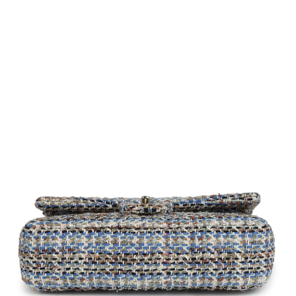 Chanel Medium Classic Double Flap Bag Multicolor Tweed Light Gold Hardware — изображение 6