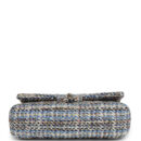 Chanel Medium Classic Double Flap Bag Multicolor Tweed Light Gold Hardware