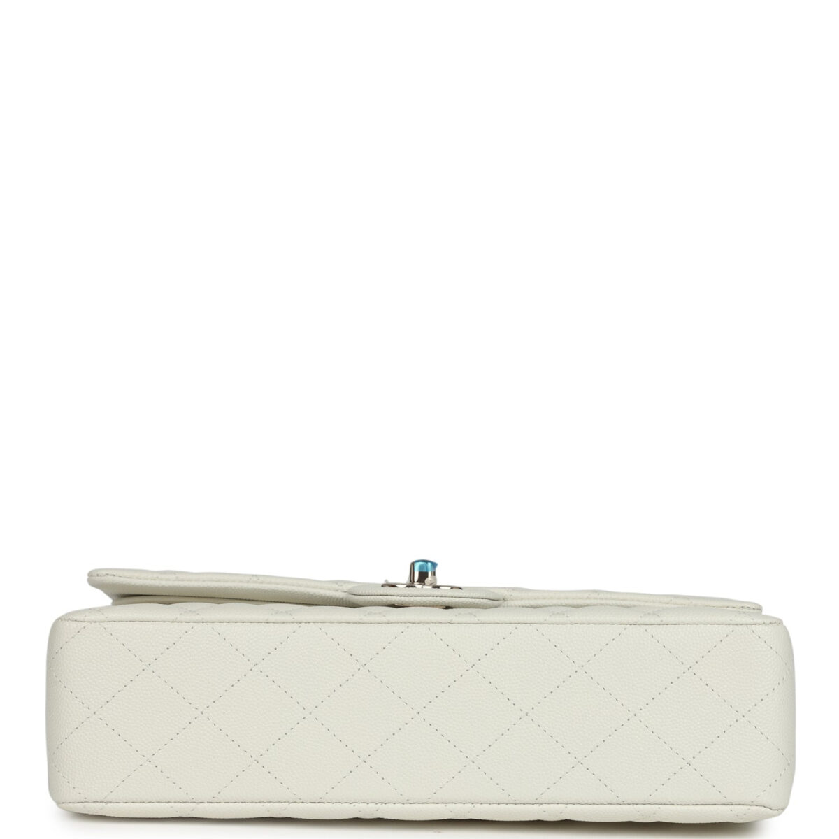 Chanel Medium Classic Double Flap White Caviar Light Gold Hardware — изображение 6
