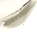 Vintage Chanel Medium Classic Double Flap White Caviar Gold Hardware