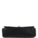 Chanel Medium Classic Double Flap Bag Black Lambskin Silver Hardware