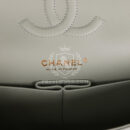 Chanel Medium Classic Double Flap Bag Light Green Caviar Light Gold Hardware