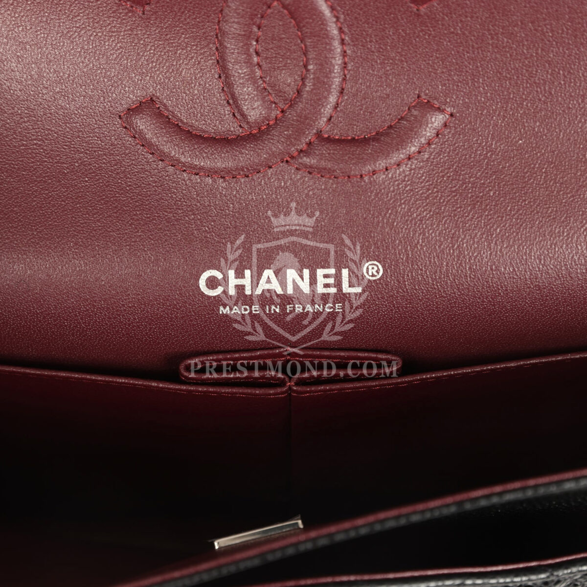 Chanel Medium Classic Double Flap Black Caviar Silver Hardware — изображение 8