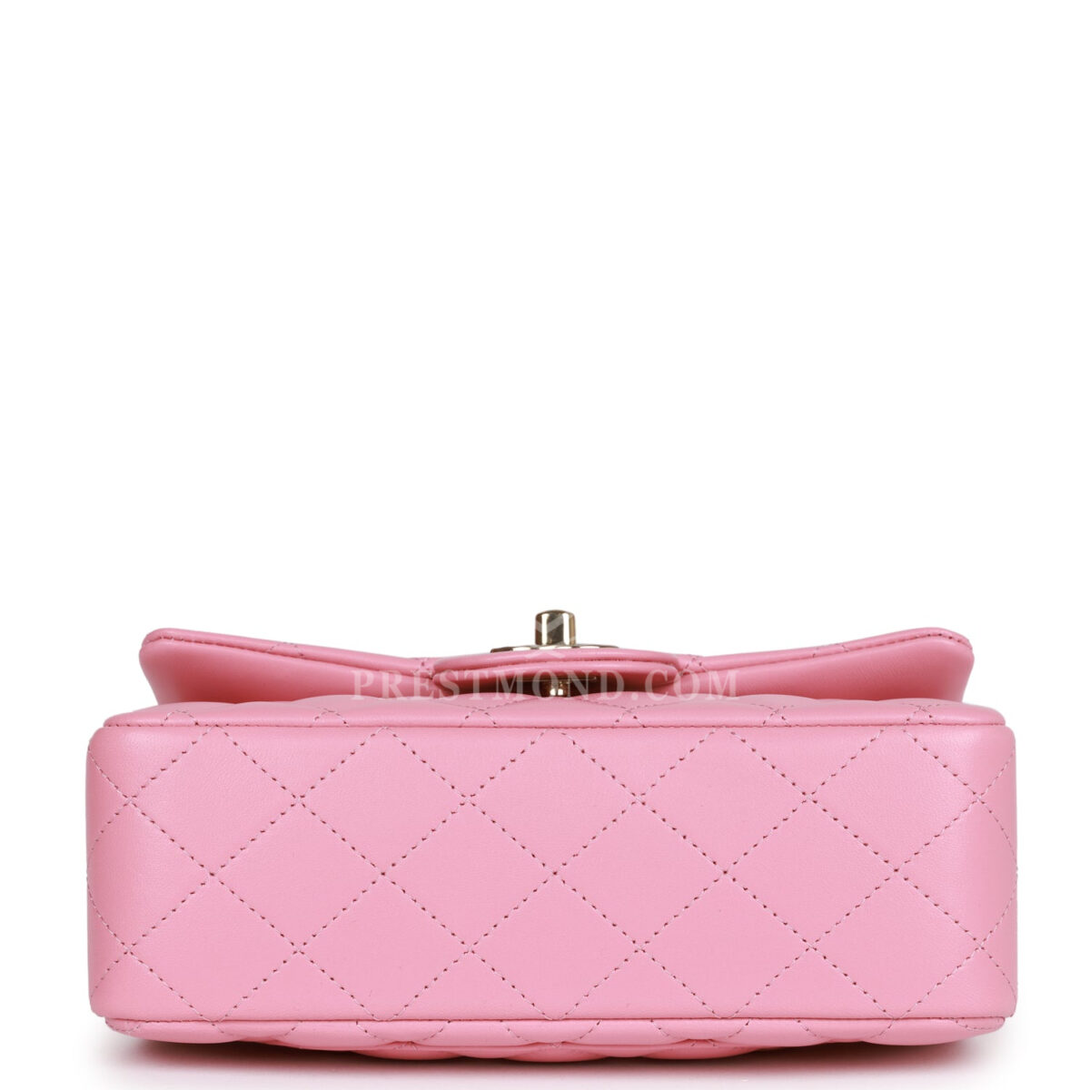 Chanel Mini Rectangular Flap with Top Handle Pink Lambskin Light Gold Hardware — изображение 6