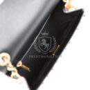 Chanel Pearl Crush Mini Square Flap Bag Pink and Black Tweed Antique Gold Hardware