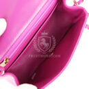 Chanel Mini Square Flap Bag Purple Lambskin Gold Hardware