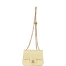 Chanel Mini Camellia Crush Square Flap Yellow Lambskin Antique Gold Hardware