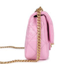 Chanel Mini Sweetheart Crush Square Flap Bag Pink Caviar Aged Gold Hardware