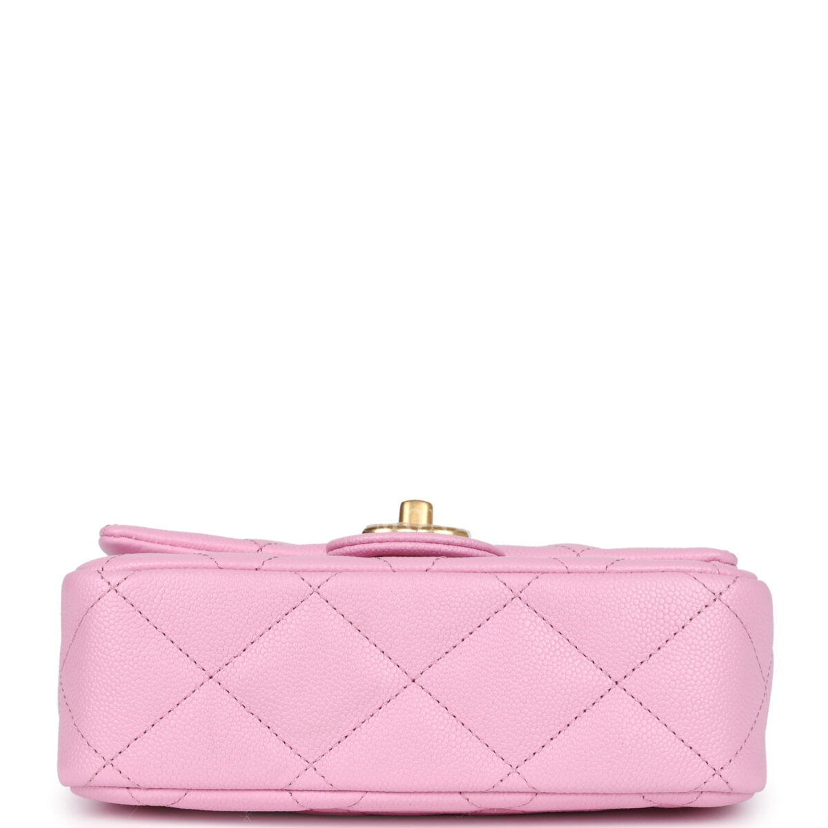 Chanel Mini Sweetheart Crush Square Flap Bag Pink Caviar Aged Gold Hardware — изображение 6