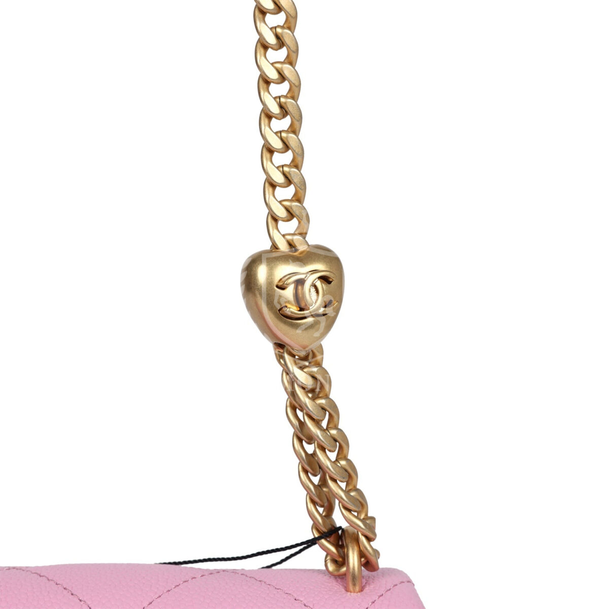 Chanel Mini Sweetheart Crush Square Flap Bag Pink Caviar Aged Gold Hardware — изображение 8