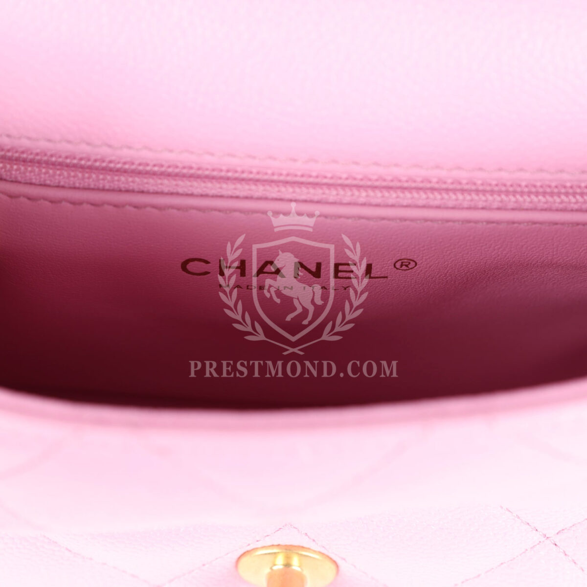 Chanel Mini Sweetheart Crush Square Flap Bag Pink Caviar Aged Gold Hardware — изображение 10
