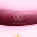 Chanel Mini Sweetheart Crush Square Flap Bag Pink Caviar Aged Gold Hardware