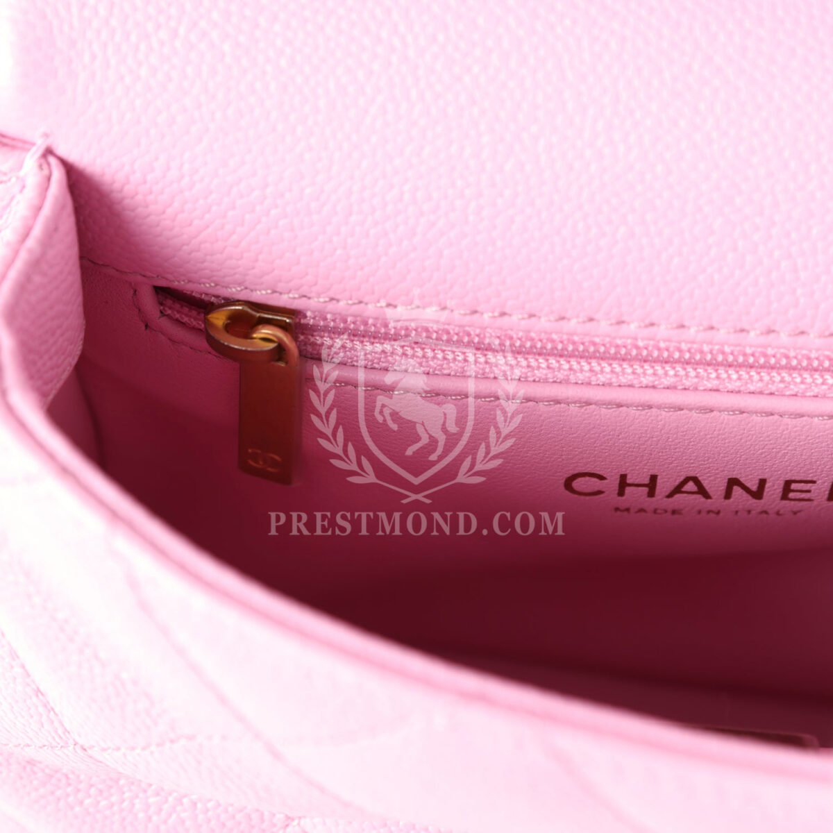 Chanel Mini Sweetheart Crush Square Flap Bag Pink Caviar Aged Gold Hardware — изображение 11