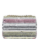 Chanel Mini Rectangular Flap White Multicolor Sequin Light Gold Hardware