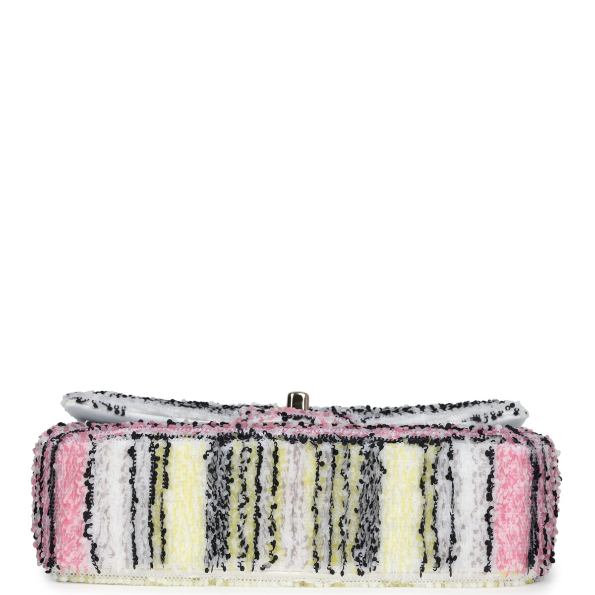 Chanel Mini Rectangular Flap White Multicolor Sequin Light Gold Hardware — изображение 6