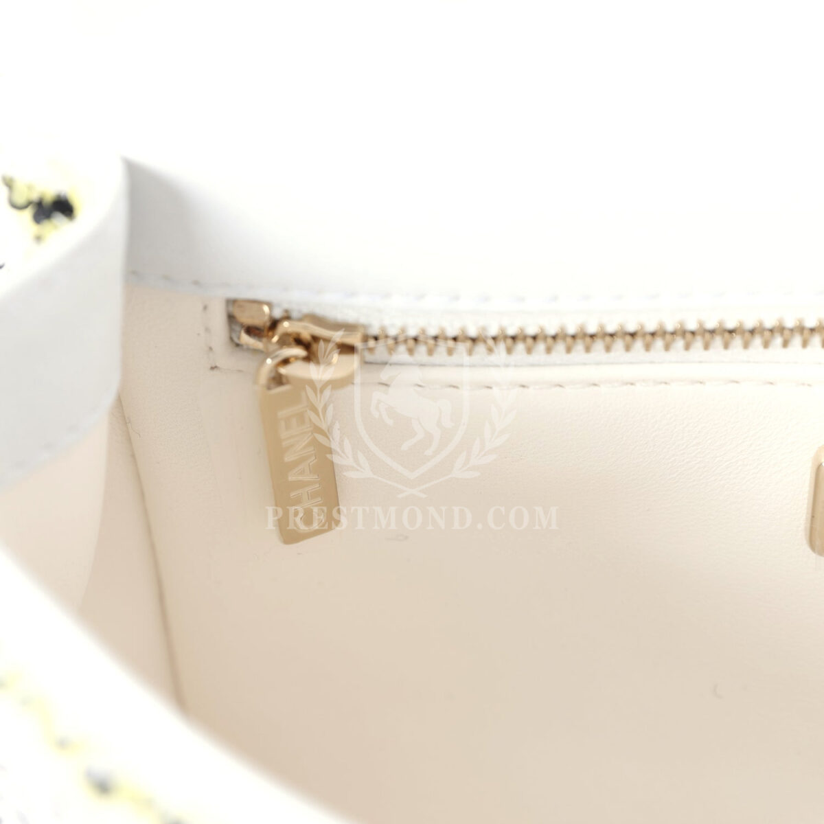 Chanel Mini Rectangular Flap White Multicolor Sequin Light Gold Hardware — изображение 10