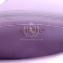 Chanel Mini Rectangular Flap Bag with Top Handle Lilac Lambskin Light Gold Hardware
