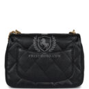 Chanel Mini Sweetheart Crush Square Flap Bag Black Caviar Antique Gold Hardware