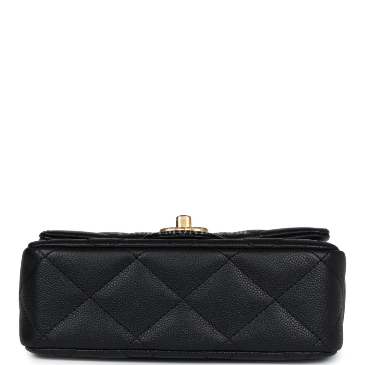 Chanel Mini Sweetheart Crush Square Flap Bag Black Caviar Antique Gold Hardware — изображение 6