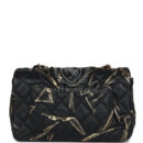 Chanel Mini Rectangular Flap Black and Gold Aged Calfskin Antique Gold Hardware