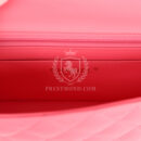 Chanel Mini Rectangular Flap Bag Hot Pink Lambskin Light Gold Hardware