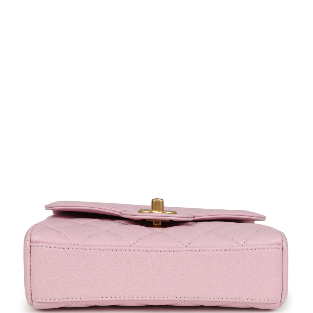 Chanel Mini Flap Bag Light Pink Caviar Brushed Gold Hardware — изображение 7