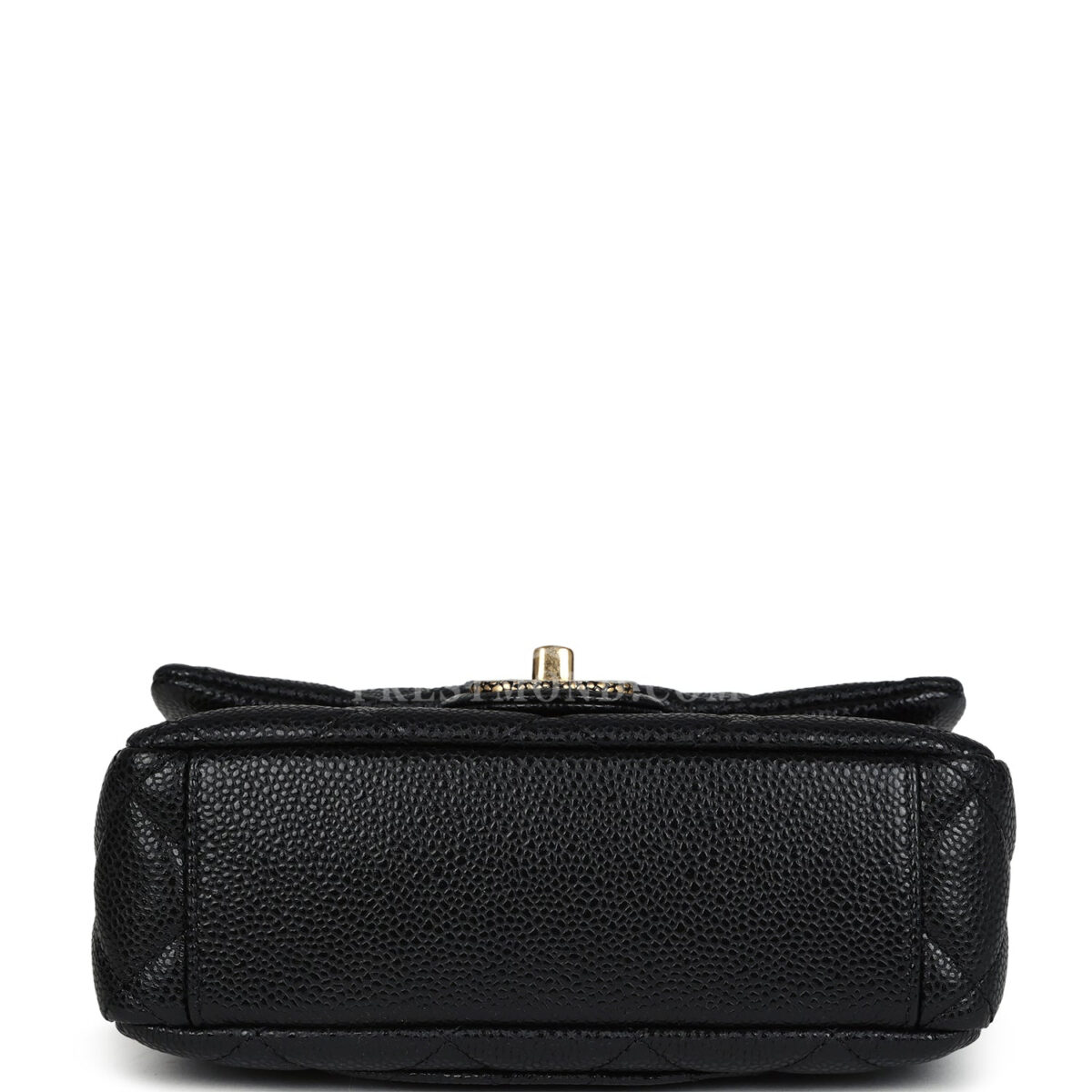Chanel Mini Rectangular Flap Bag Black Shiny Caviar Gold Hardware — изображение 6