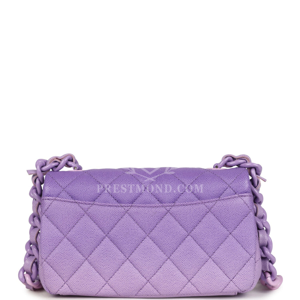 Chanel Mini Rectangular Flap Bag Ombre Purple Caviar Lacquered Metal Hardware — изображение 4
