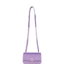 Chanel Mini Rectangular Flap Bag Ombre Purple Caviar Lacquered Metal Hardware