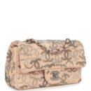 Chanel Mini CC Studded Rectangular Flap Bag Light Pink Canvas Ruthenium Hardware