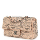 Chanel Mini CC Studded Rectangular Flap Bag Light Pink Canvas Ruthenium Hardware